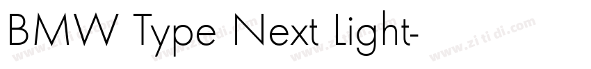 BMW Type Next Light字体转换